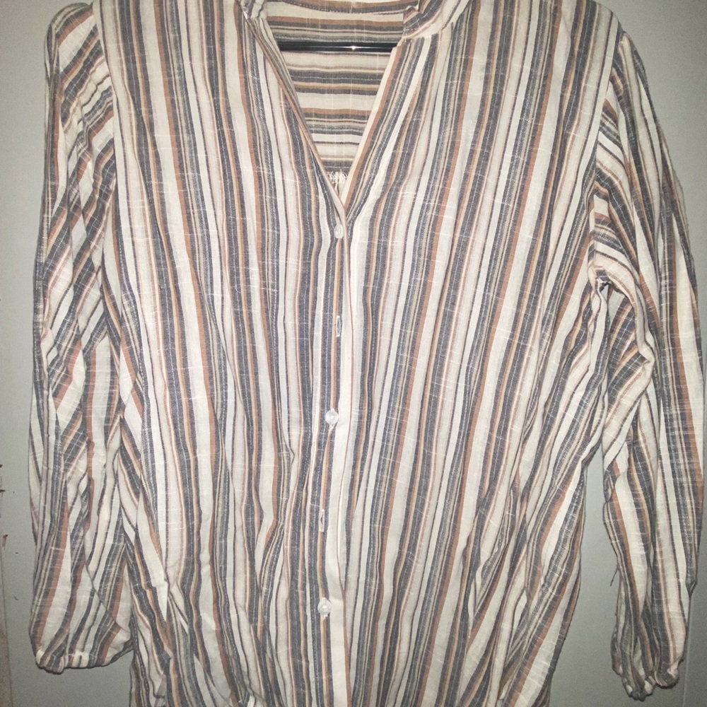 Striped Women’s Blouse - Multicolor
